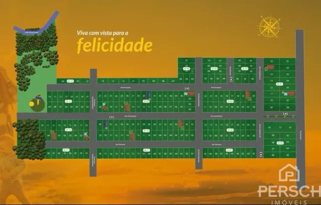 Planta baixa de um imóvel mostrando a disposição dos cômodos.