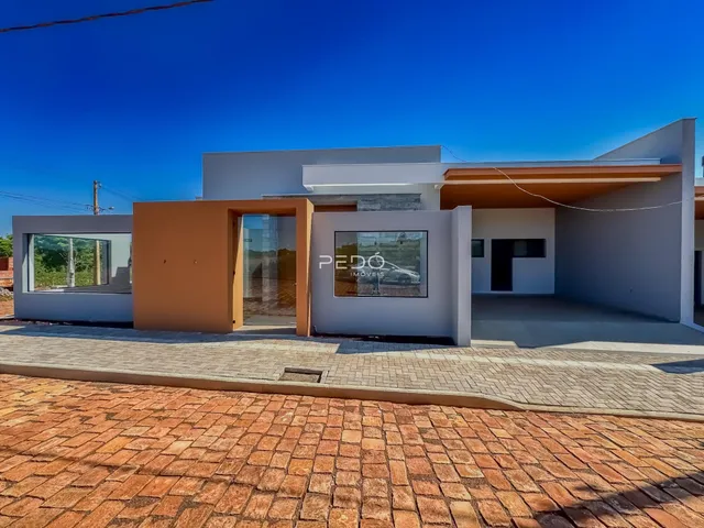 Fachada moderna de uma residência em Lajeado, Brasil.