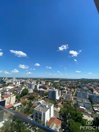Vista aérea da paisagem urbana de Lajeado, Brasil.