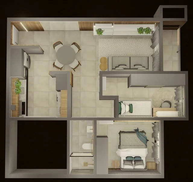 Apartamento com 2 dormitórios, foto 3