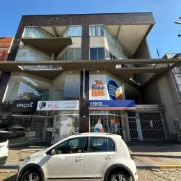 Fachada de um prédio residencial em Lajeado, Brasil.