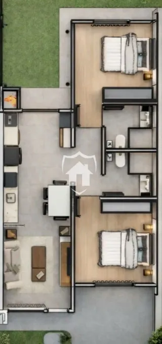 Casa geminada com 2 dormitórios, foto 4