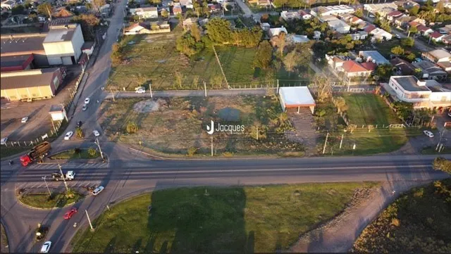 Vista aérea de um lote residencial em Lajeado, Brasil.