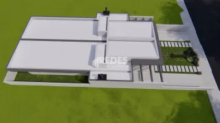 Fachada moderna de uma residência em Lajeado, Brasil.