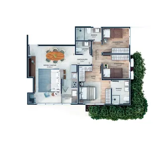 Apartamento com 3 dormitórios, foto 7