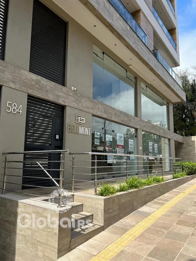 Fachada moderna de um prédio residencial em Lajeado, Brasil.