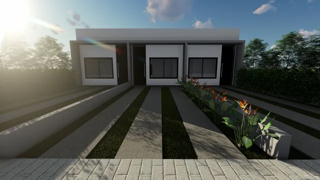 Casa geminada com 2 dormitórios