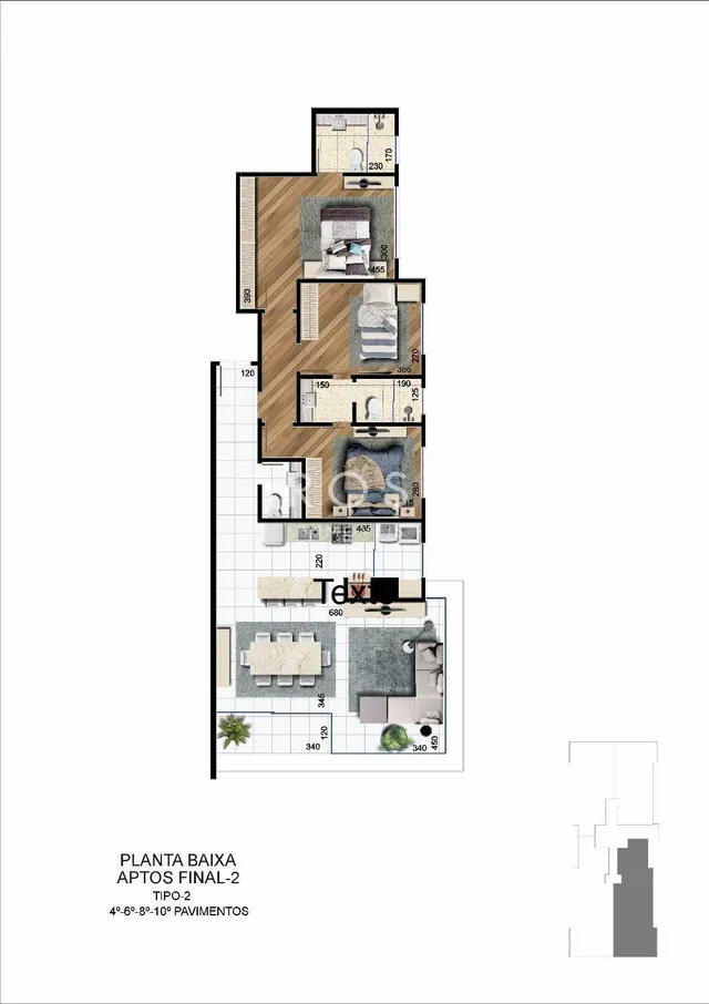Apartamento com 3 dormitórios, foto 5