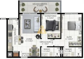 Apartamento com 2 dormitórios, foto 9