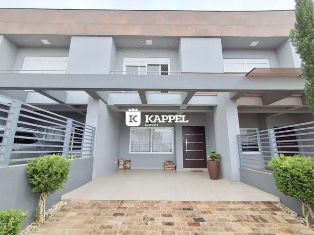 Fachada moderna de um prédio residencial em Lajeado, Brasil.