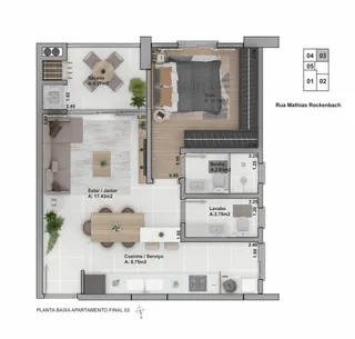 Apartamento com 1 dormitório, foto 5