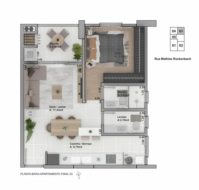Apartamento com 1 dormitório, foto 5