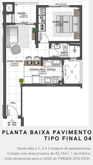 Apartamento com 1 dormitório, foto 13