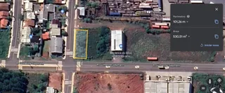Vista aérea do terreno residencial localizado na Rua Guilherme Siepmann em Lajeado.