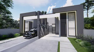 Fachada moderna de uma residência em Lajeado, Brasil.