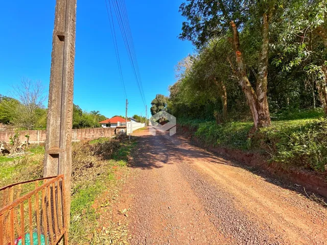Vista de uma estrada de terra em uma propriedade rural na Lajeado, Brasil.
