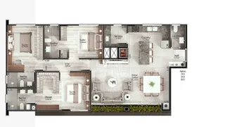 Apartamento com 3 dormitórios, foto 3