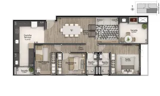 Apartamento com 3 dormitórios, foto 3