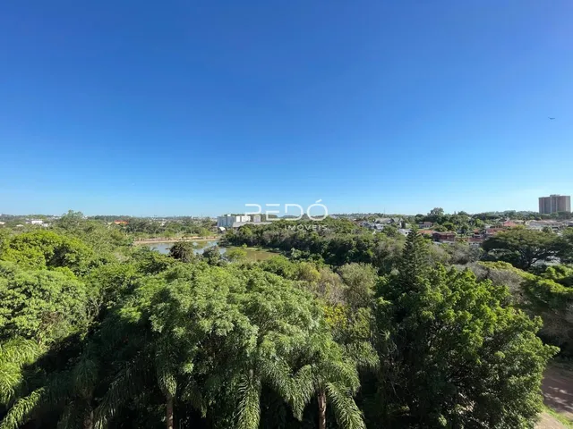 Vista aérea da paisagem de Lajeado com vegetação densa.