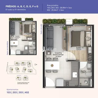 Apartamento com 1 dormitório, foto 23