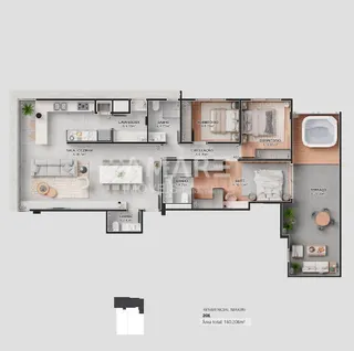 Apartamento com 3 dormitórios, foto 10