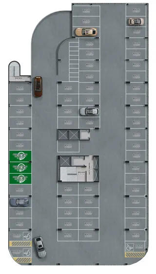 Planta baixa de um imóvel em Lajeado, Brasil, mostrando o layout das unidades.