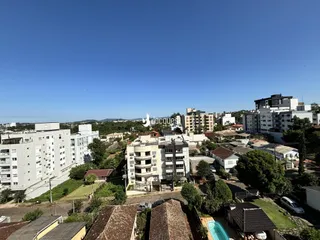 Vista aérea de um bairro residencial em Lajeado, Brasil.
