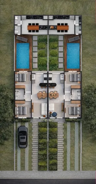 Casa geminada com 2 dormitórios, foto 2