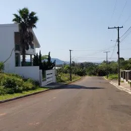 Vista da estrada em Lajeado, Brasil.