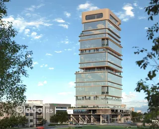 Fachada de um edifício residencial moderno em Lajeado, Brasil.