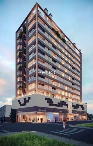 Fachada de um edifício residencial em Lajeado, Brasil.
