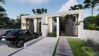 Fachada moderna de uma residência em Lajeado, Brasil.