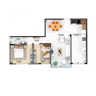 Apartamento com 2 dormitórios, foto 3