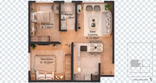 Apartamento com 2 dormitórios, foto 2