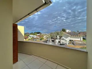 Vista da área residencial de Lajeado, Brasil, vista de um terraço.