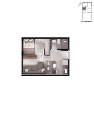 Apartamento com 1 dormitório, foto 11