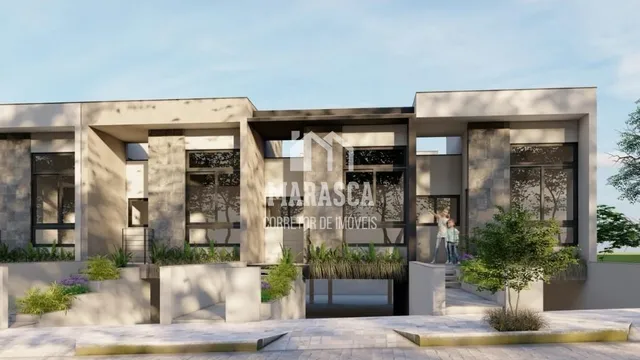 Fachada moderna de um imóvel residencial em Lajeado, Brasil.