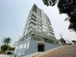Fachada de um prédio residencial em Lajeado, Brasil.