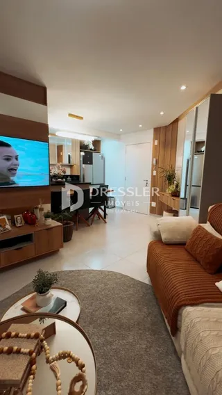 Sala de estar de uma residência em Lajeado, Brasil.