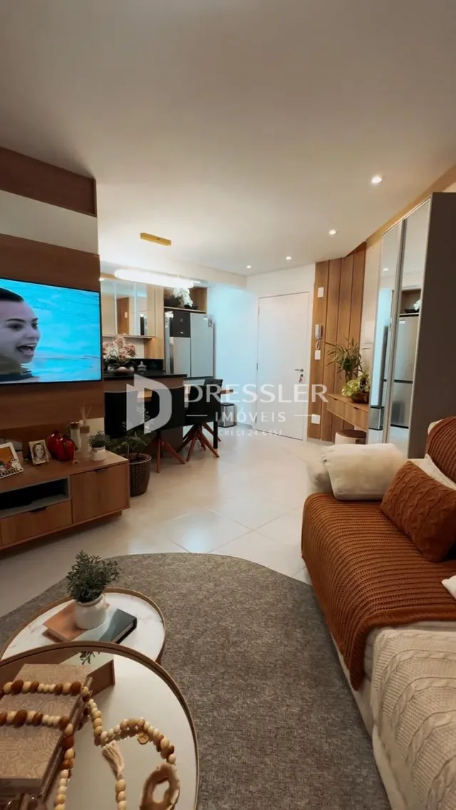 Sala de estar de uma residência em Lajeado, Brasil.