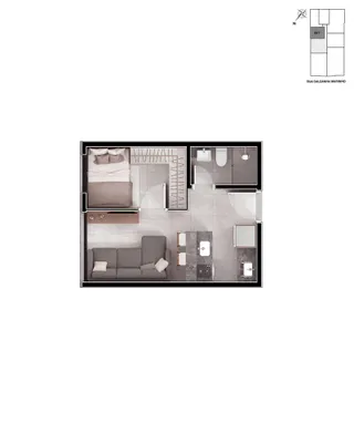 Apartamento com 1 dormitório, foto 11