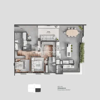 Apartamento com 2 dormitórios, foto 9