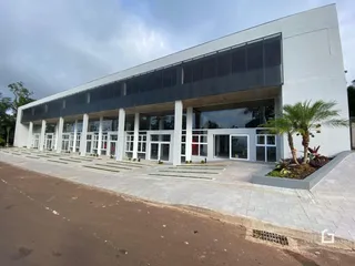 Fachada moderna de um imóvel em Lajeado, Brasil.