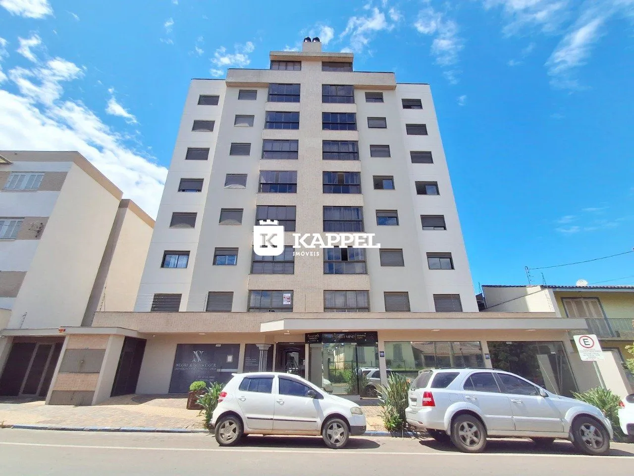 Fachada de um prédio residencial em Lajeado, Brasil.