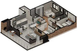 Apartamento com 3 dormitórios, foto 6