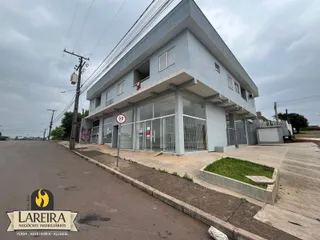 Fachada de uma residência moderna em Lajeado, Brasil.