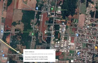 Mapa de localização de uma propriedade em Lajeado, Brasil.
