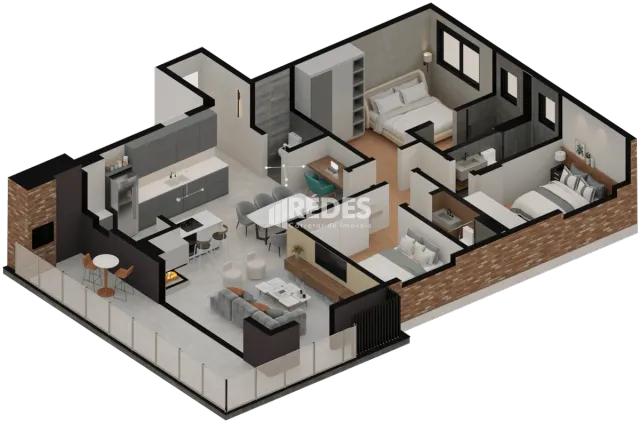 Apartamento com 3 dormitórios, foto 2