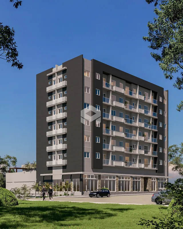 Fachada de um prédio residencial em Lajeado, Brasil.