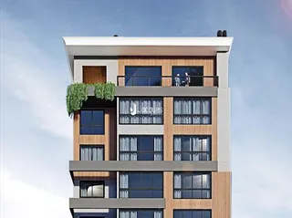 Fachada moderna de um prédio residencial em Lajeado, Brasil.